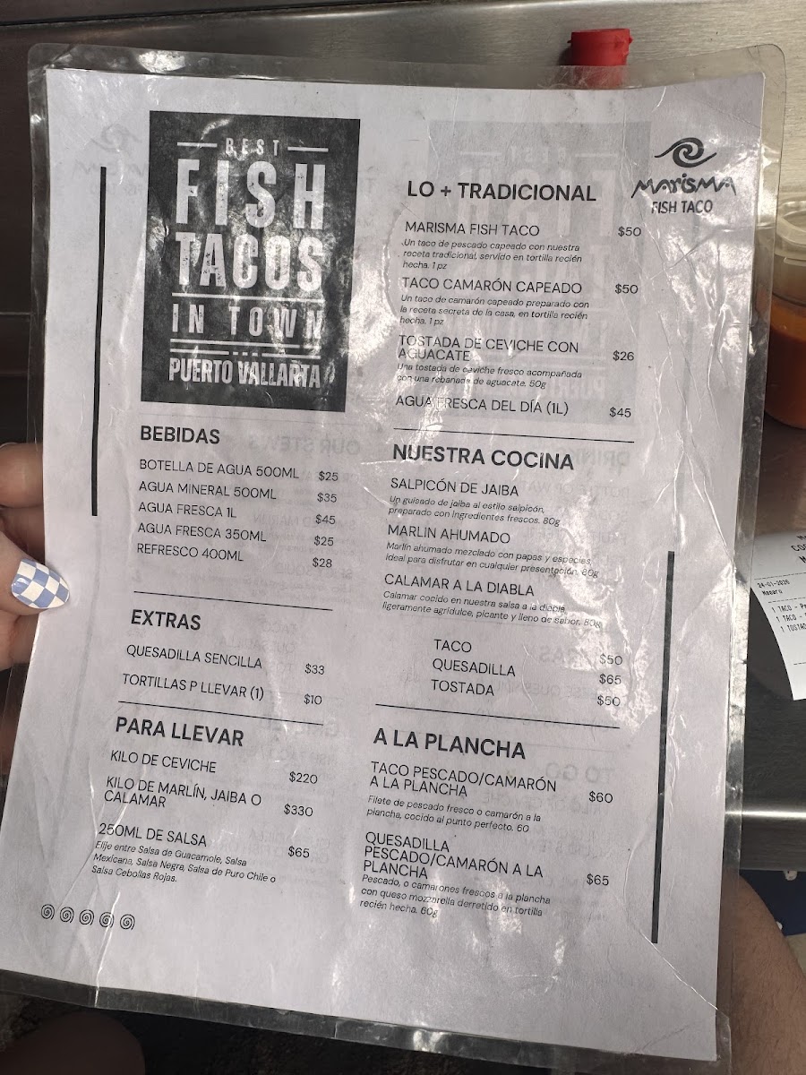 MARISMA FISH TACO zona romantica Menu - Image 2